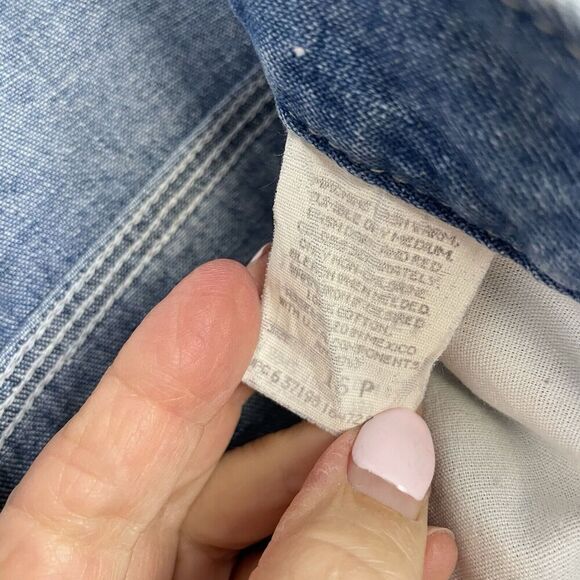 Vintage Lee Riders Riveted Buckle Back Denim Jeans Women 16P 32x29 Grunge Y2K - Picture 10 of 11